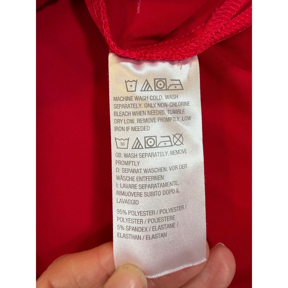 Susan Graver Modern Essentials Red V-Neck 3/4 Sleeve Top Size‎ LP A512800 - Picture 7 of 9